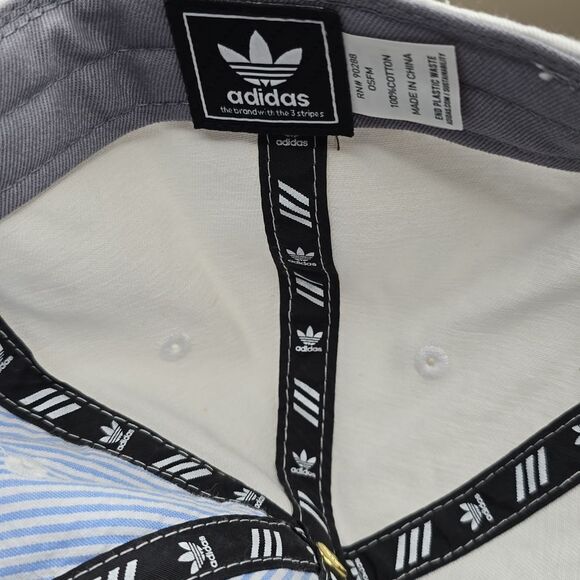 NWT Adidas Relaxed Strap-Back Hat White / Black OS - Picture 6 of 7